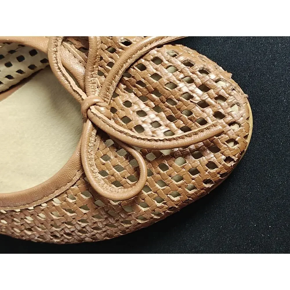 BRUNO MAGLI Women's 7 / 37 Janina Woven Flats Leather New